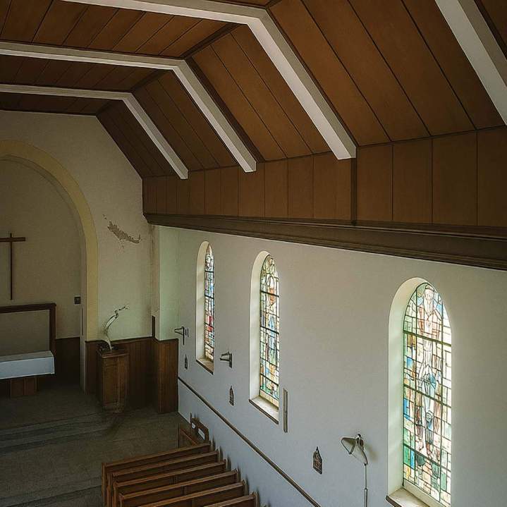 Peinture d'une église Chaulnes